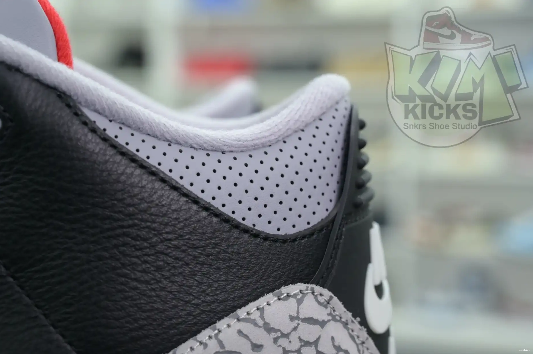 Kimikick 3“Black Reimagined” Jordan Air Cement 0501